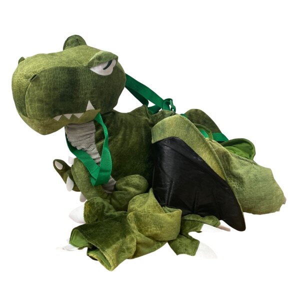 Halloween Costume Green Dino Rider Toddler Costume 3T-4T One Pc Step-In w Straps - Picture 2 of 8